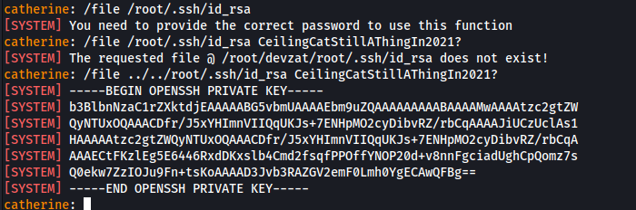 Llave para conectarnos vía SSH del usuario root